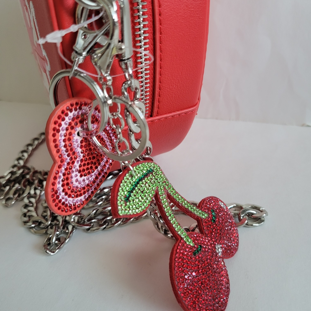 Care Bears x Skinnydip London Red Crossbody Bag with Chain Straps NWT - Picture 5 of 12